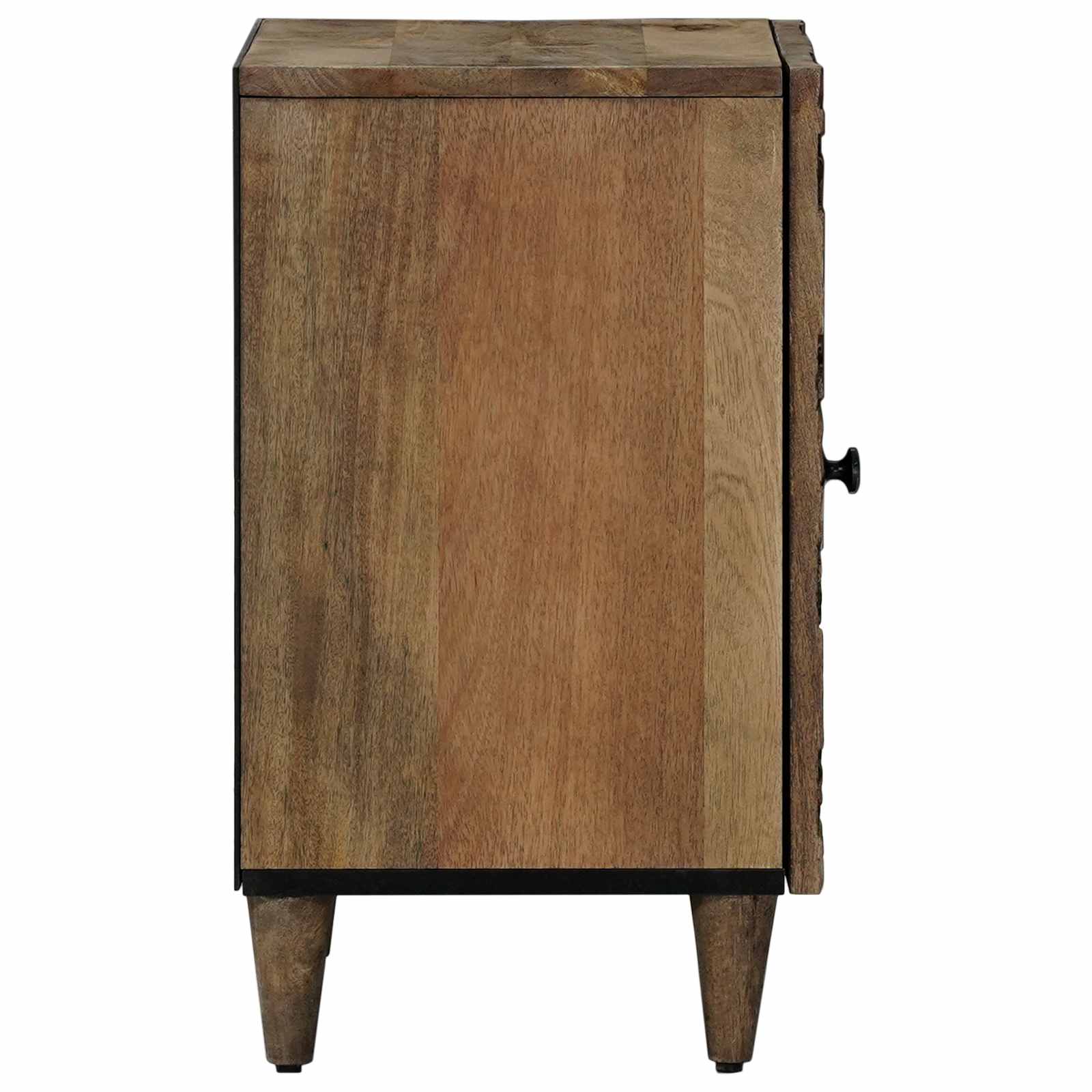 vidaXL Badkamerkast Wit 38 x 33,5 x 58 cm Massief Mango Hout