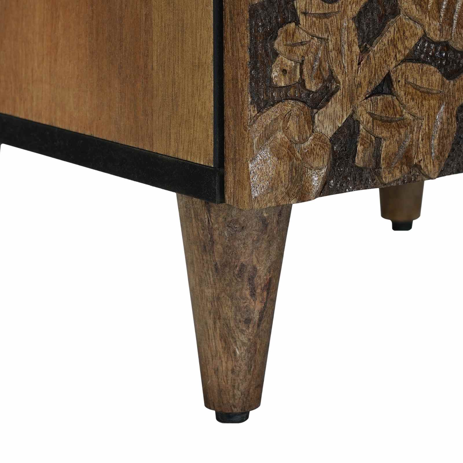 vidaXL Badkamerkast Wit 38 x 33,5 x 58 cm Massief Mango Hout