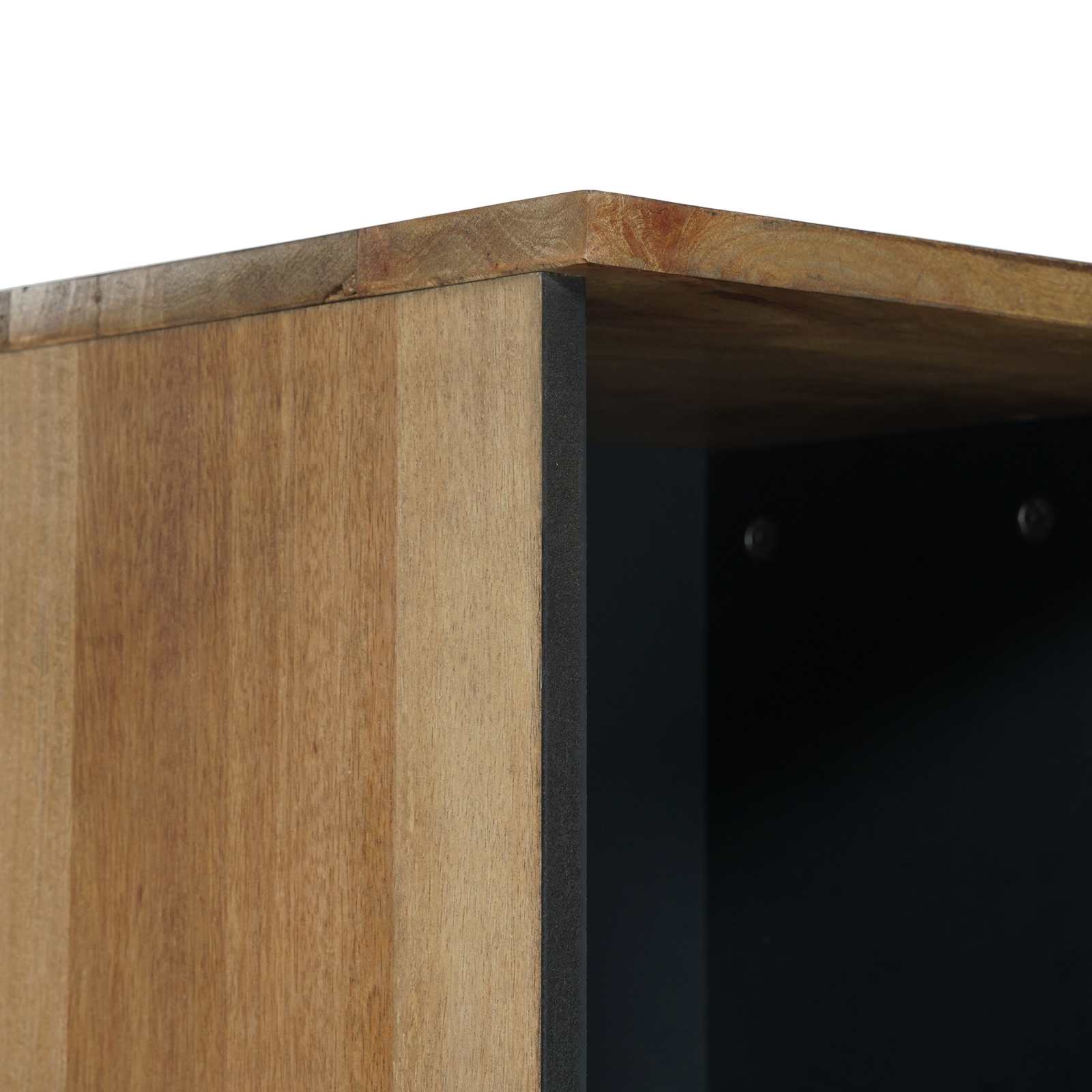 vidaXL Badkamerkast met lade Wit 38 x 33,5 x 160 cm Massief Mango Hout