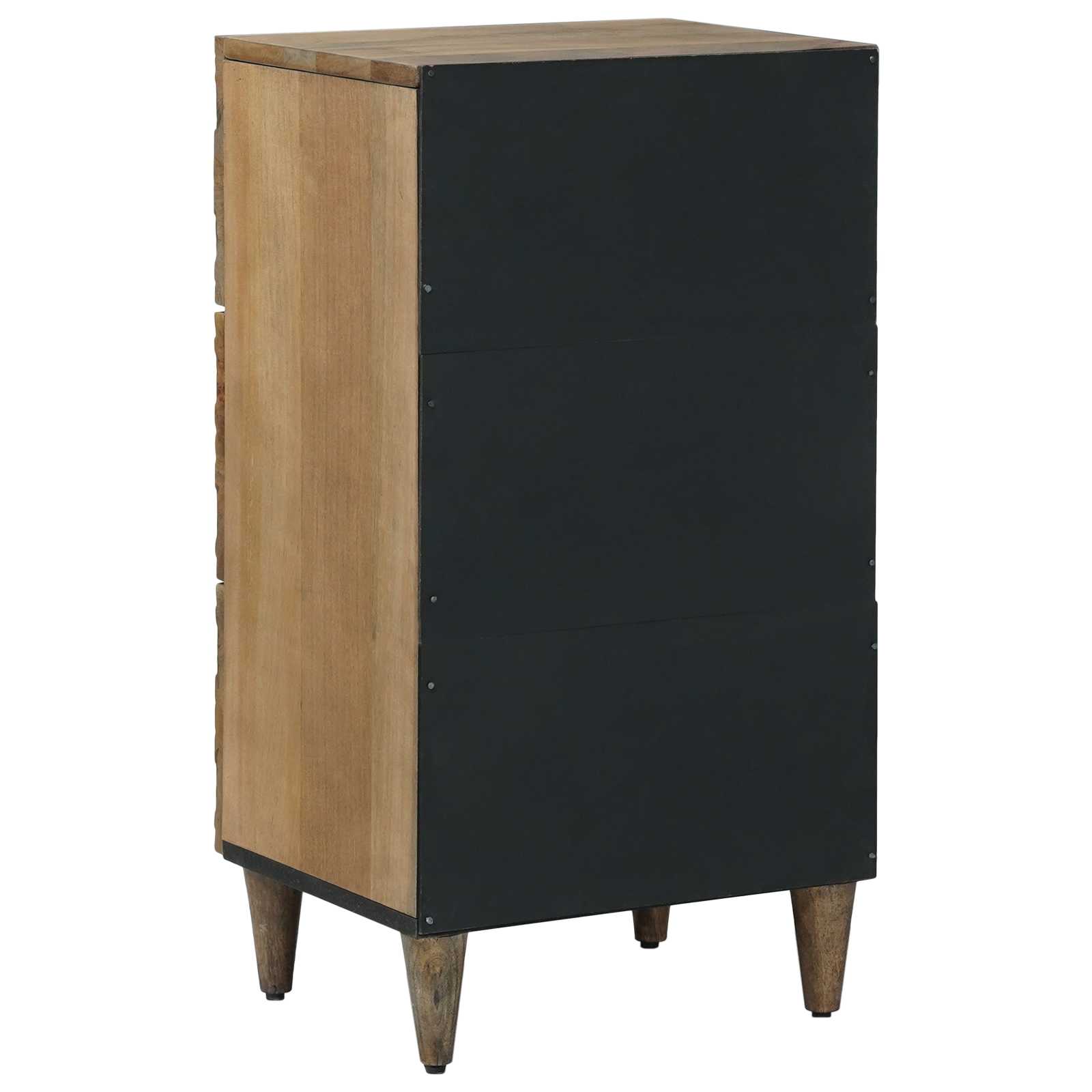 vidaXL Dressoir met lade Wit 40 x 33,5 x 75 cm Massief Mango Hout