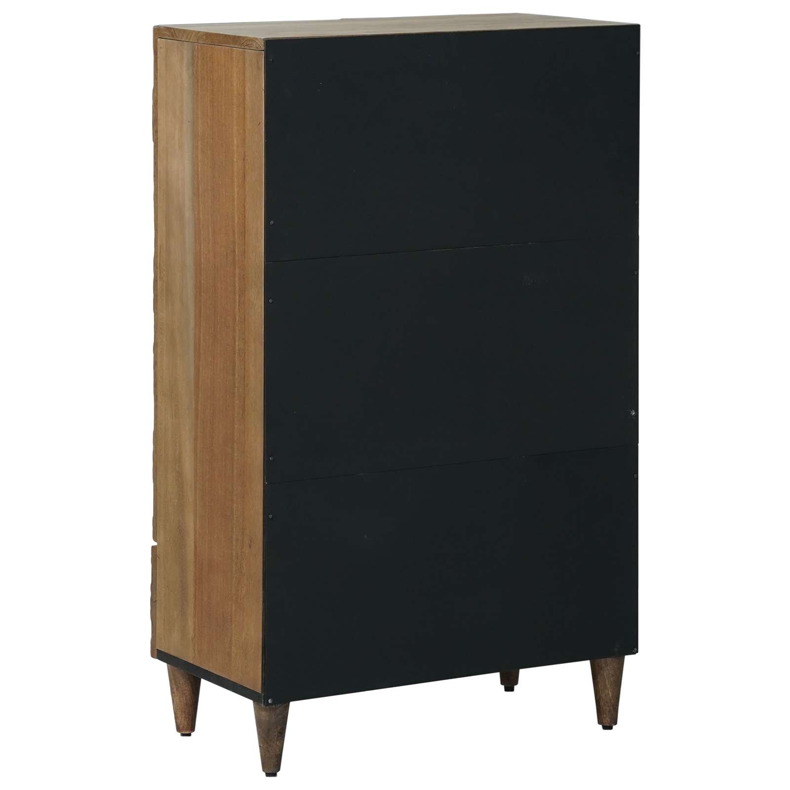 vidaXL Hoge Kast met lade Wit 60 x 33,5 x 100 cm Massief Mango Hout