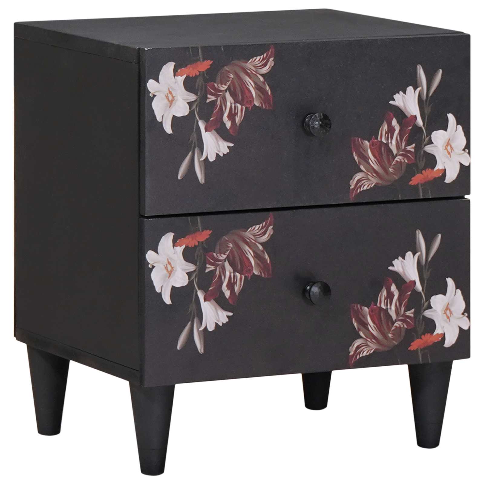 vidaXL Nachtkastje 2 pcs Bruin 40 x 33,5 x 46 cm Massief Mango Hout