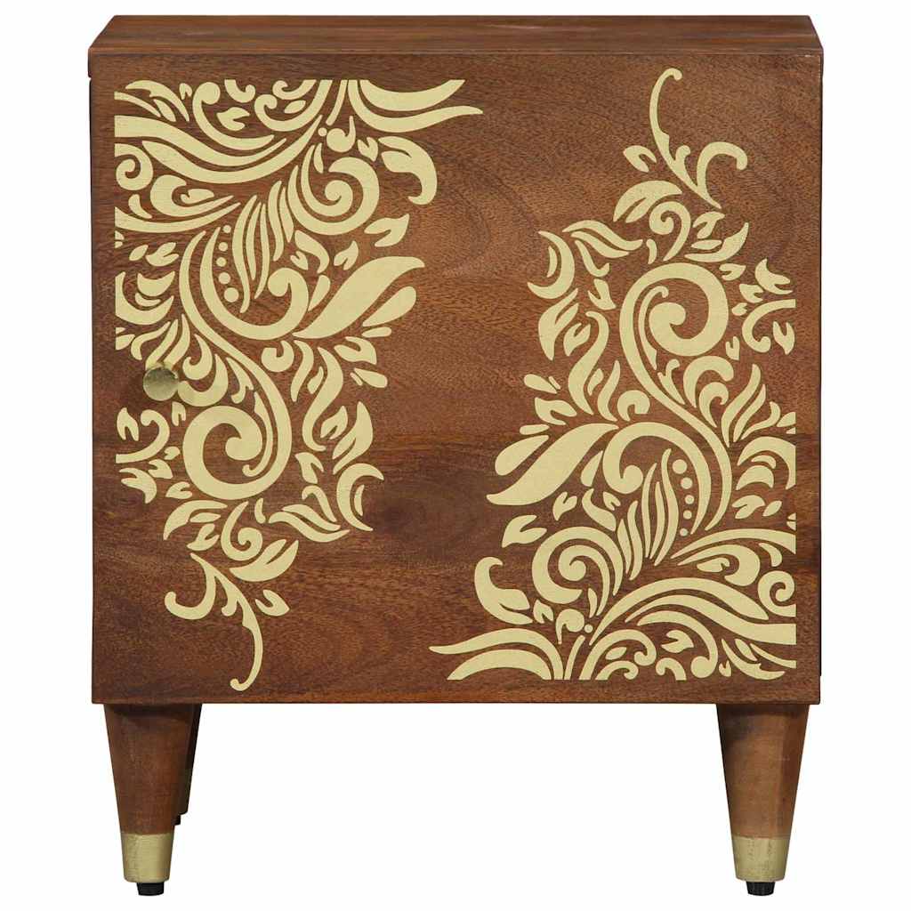 vidaXL Nachtt kastje 40x33x46 cm Massief Hout Mango