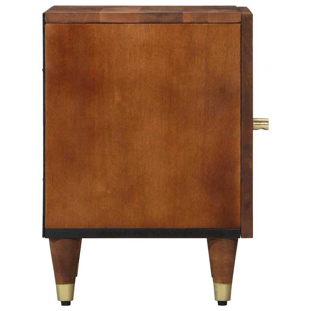 vidaXL Nachtt kastje 40x33x46 cm Massief Hout Mango