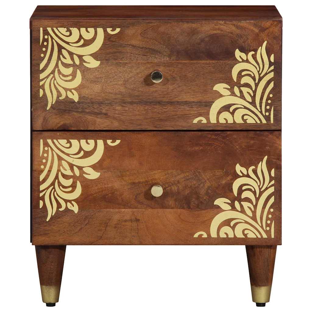 vidaXL Nachtkast 40x33x46 cm Massief Houten Mangohout