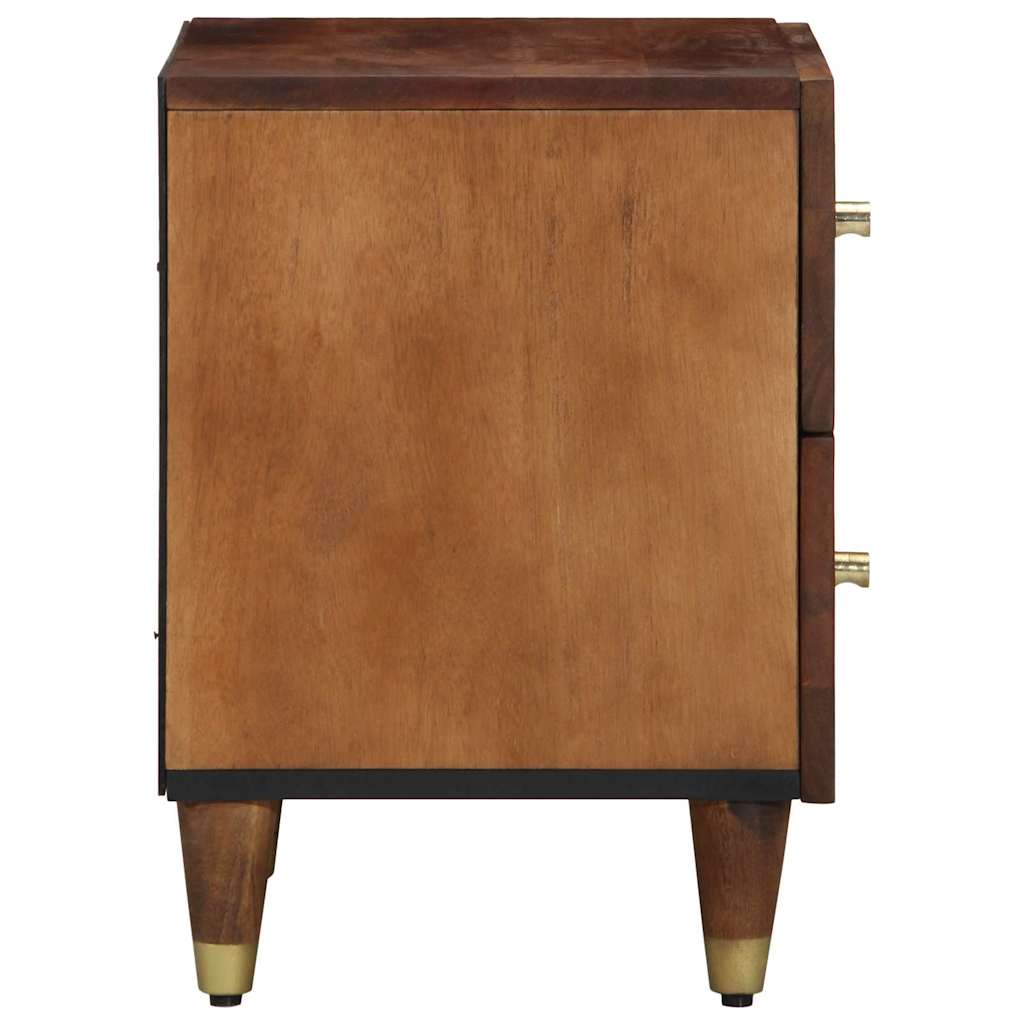vidaXL Nachtkast 40x33x46 cm Massief Houten Mangohout
