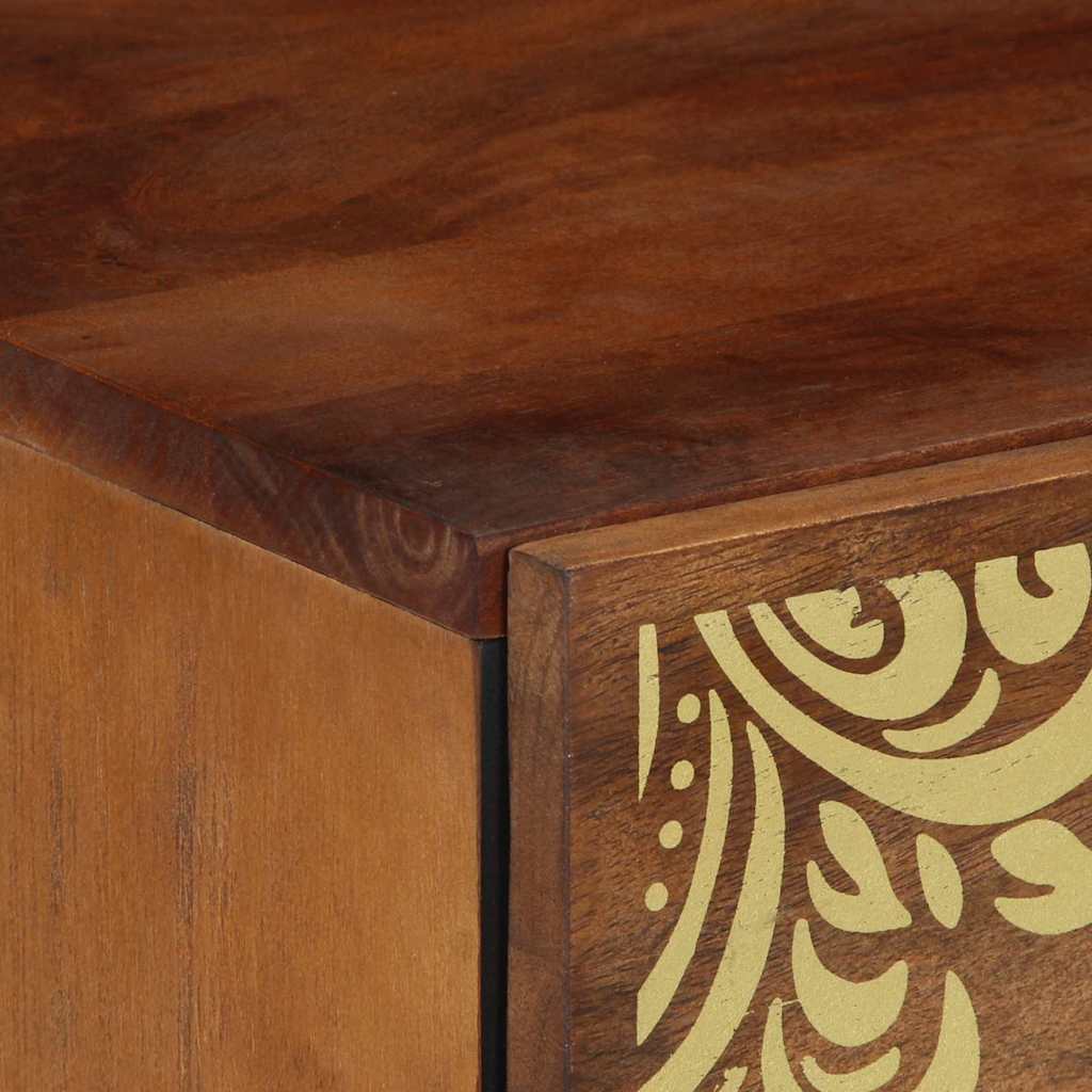 vidaXL Nachtkast 40x33x46 cm Massief Houten Mangohout