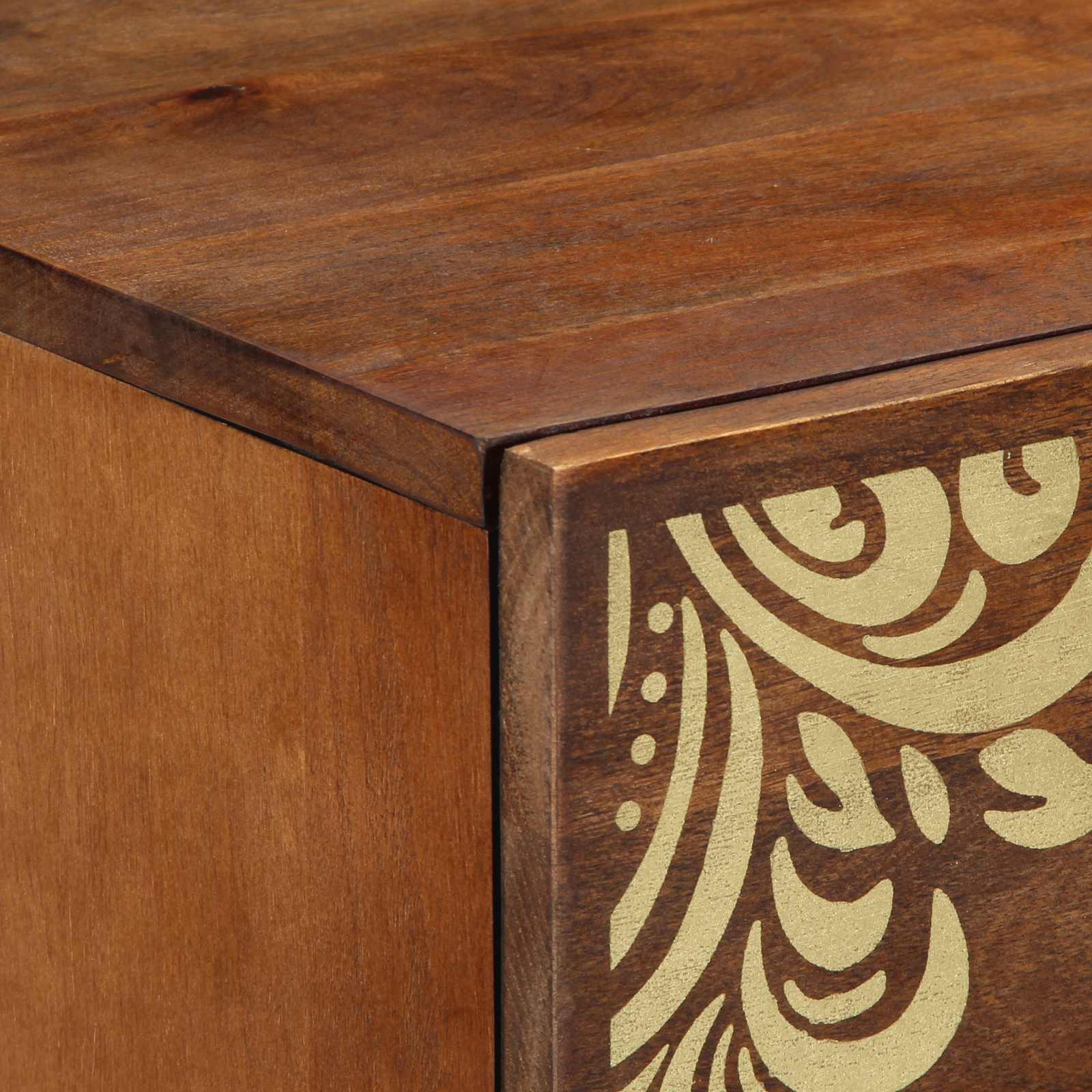 vidaXL Dressoir 60x33x75 cm Massief Mango Hout