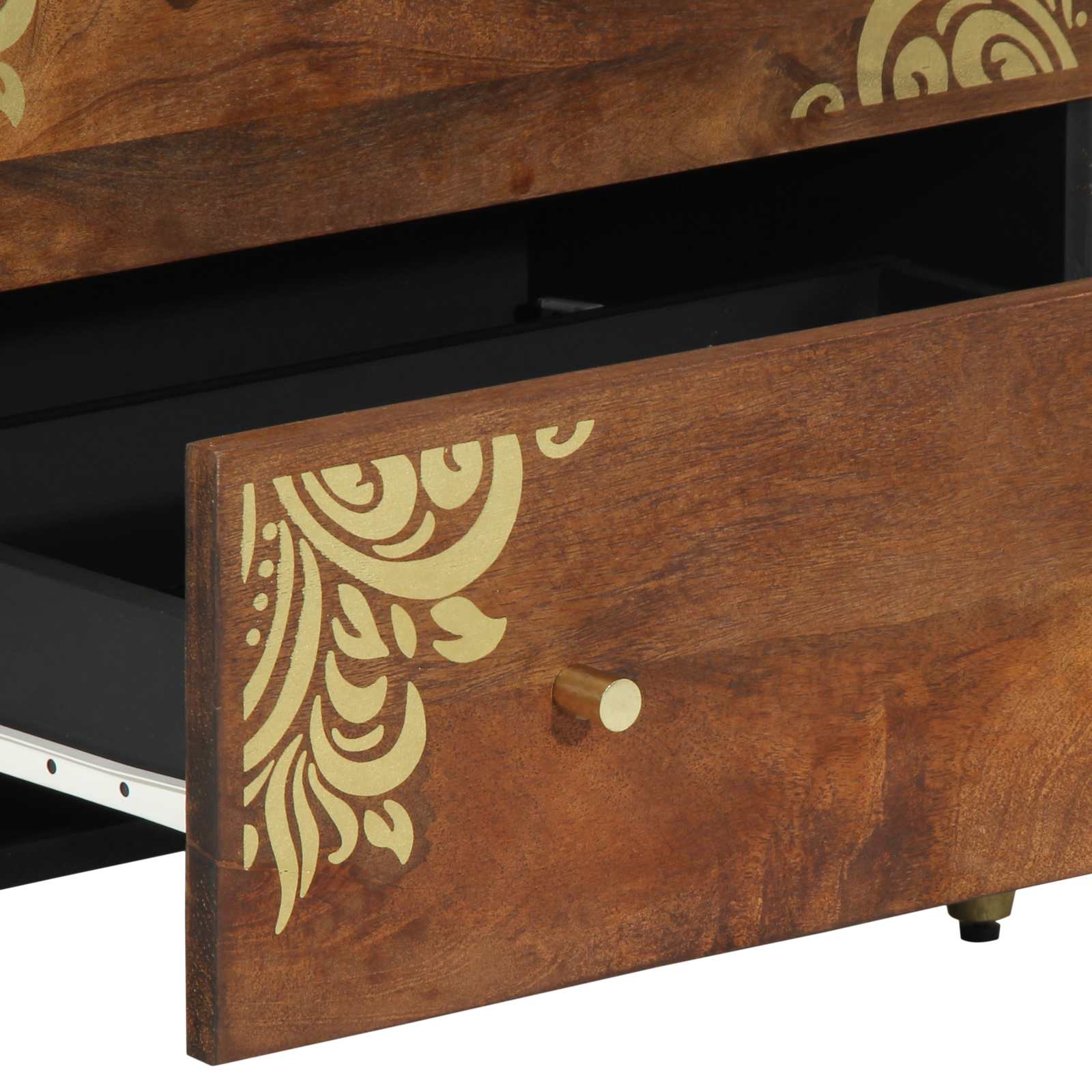 vidaXL Dressoir 60x33x75 cm Massief Mango Hout