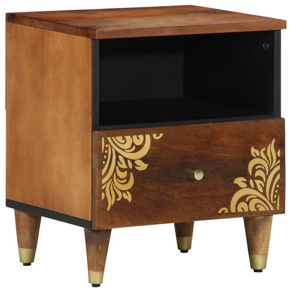 vidaXL Nachtkastje 40x33x46 cm Massief Mango Hout