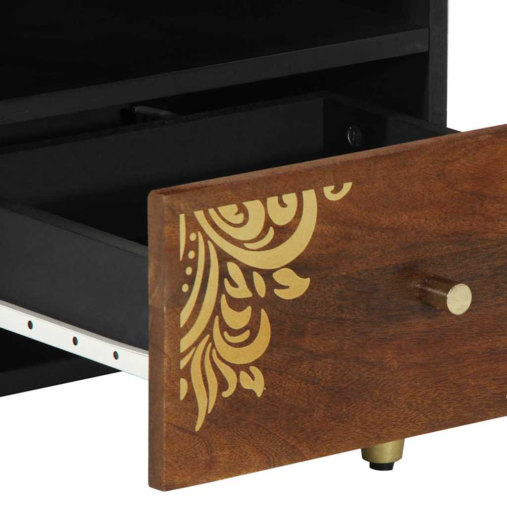 vidaXL Nachtkastje 40x33x46 cm Massief Mango Hout