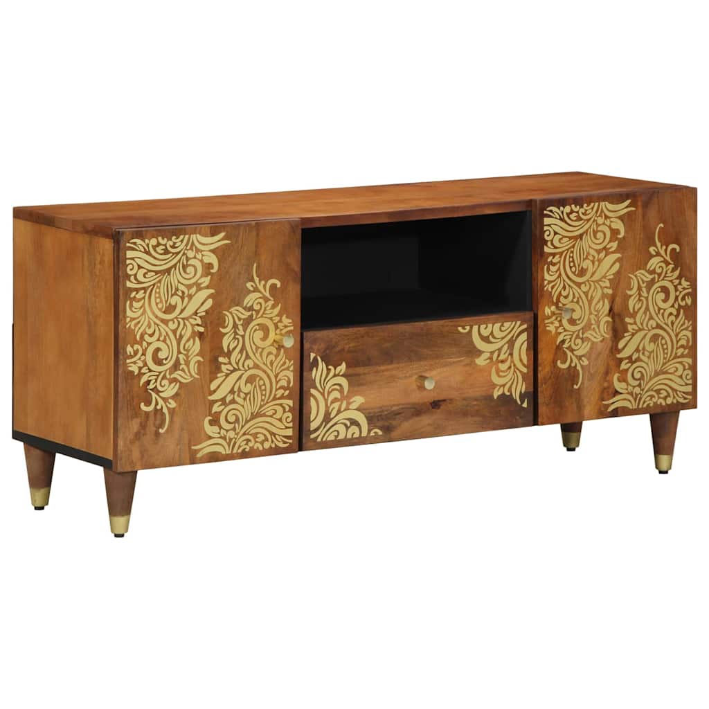 vidaXL TV-kast 105x33x46 cm Massief Mangohout