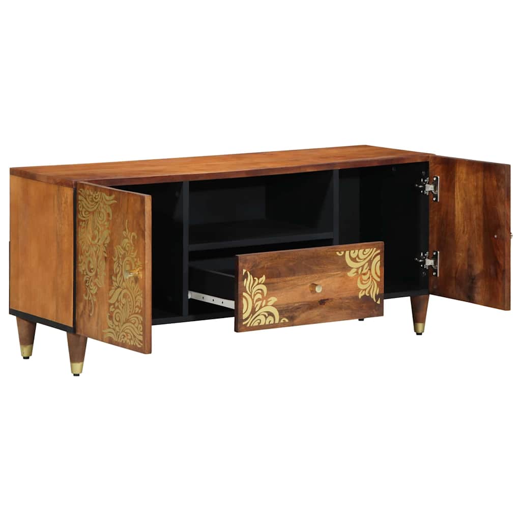 vidaXL TV-kast 105x33x46 cm Massief Mangohout