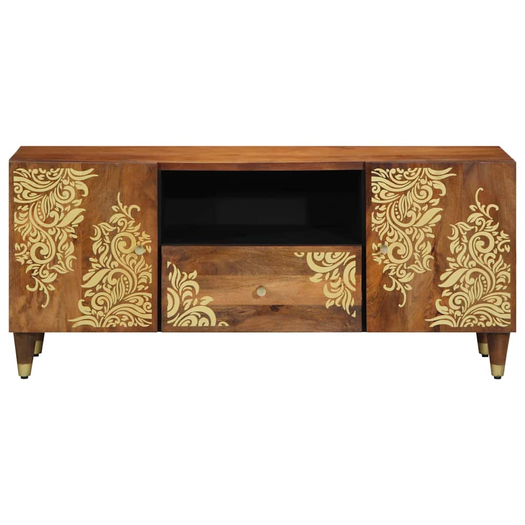 vidaXL TV-kast 105x33x46 cm Massief Mangohout