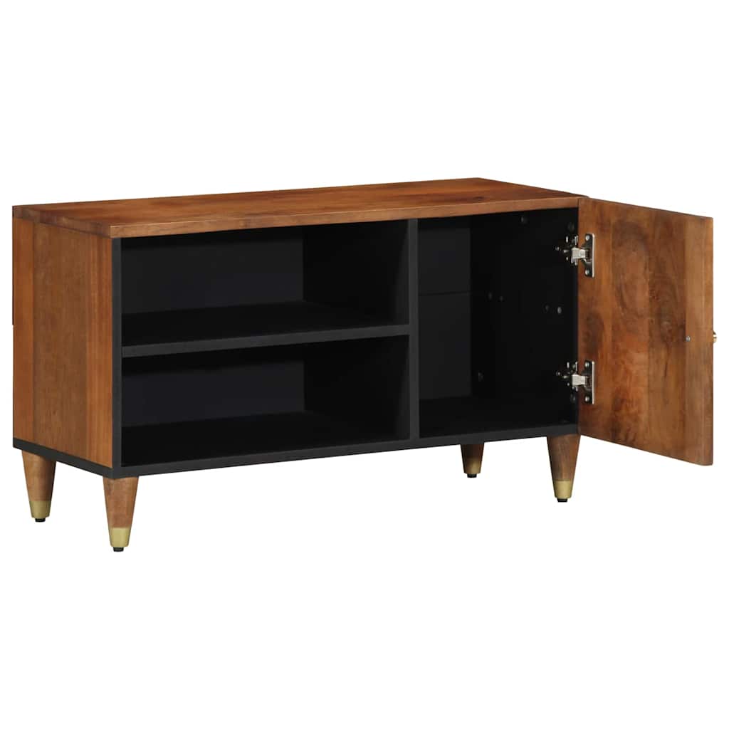 vidaXL TV-Kast Honingbruin Massief mangohout, Engineered wood