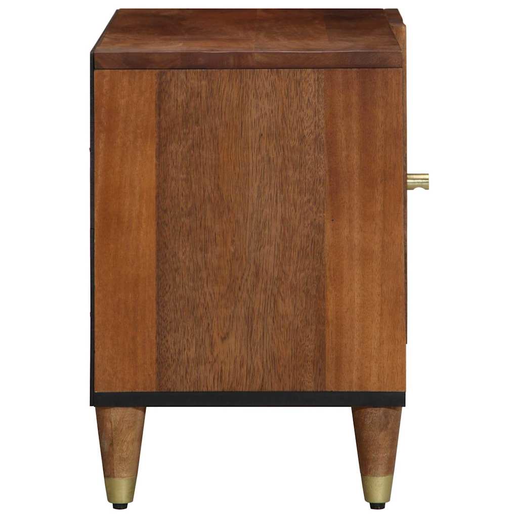 vidaXL TV-Kast Honingbruin Massief mangohout, Engineered wood