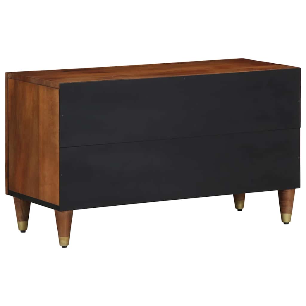 vidaXL TV-Kast Honingbruin Massief mangohout, Engineered wood