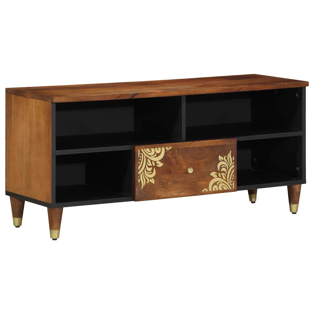 vidaXL TV-kast 100x33x46 cm Massief Hout Mango