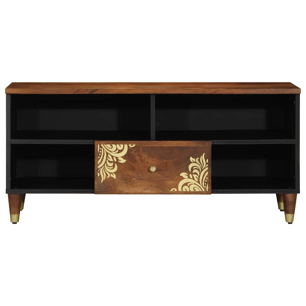 vidaXL TV-kast 100x33x46 cm Massief Hout Mango