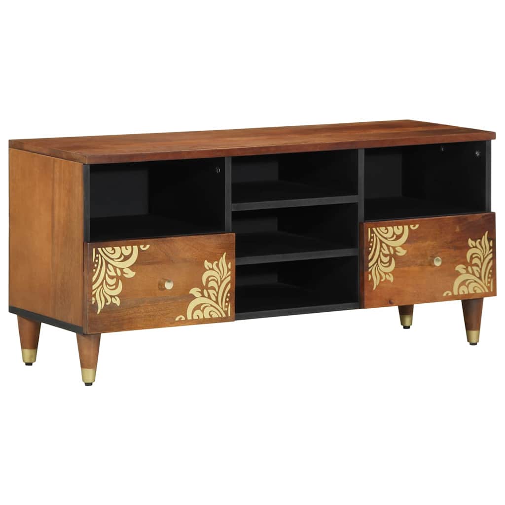 vidaXL TV-kast 100x33x46 cm Massief Mangohout