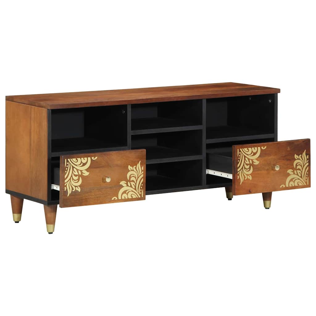 vidaXL TV-kast 100x33x46 cm Massief Mangohout