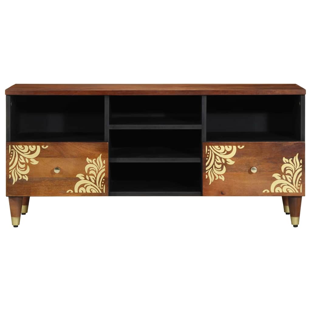 vidaXL TV-kast 100x33x46 cm Massief Mangohout