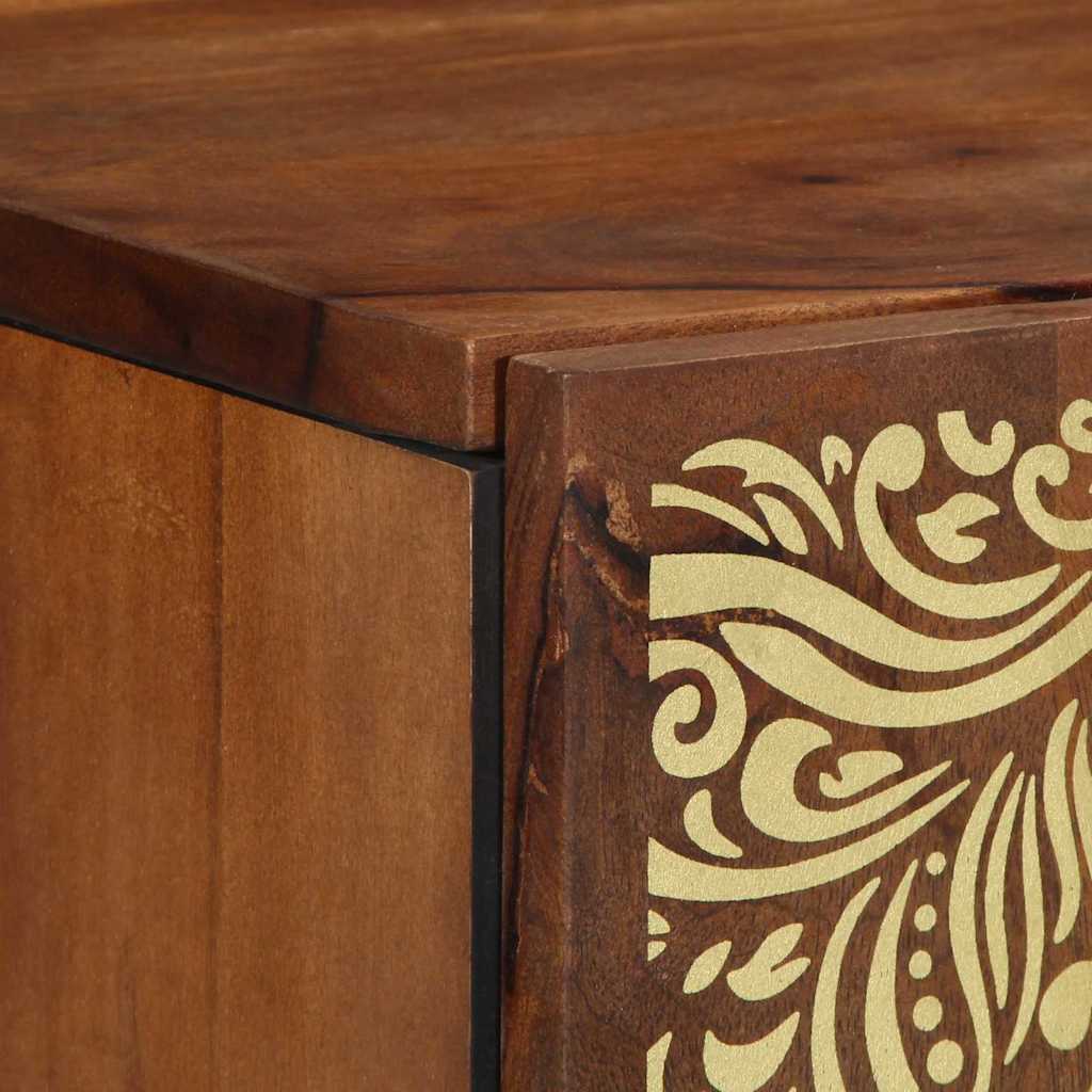 vidaXL Badkamerwandkast 38x33x48 cm Massief mangohout