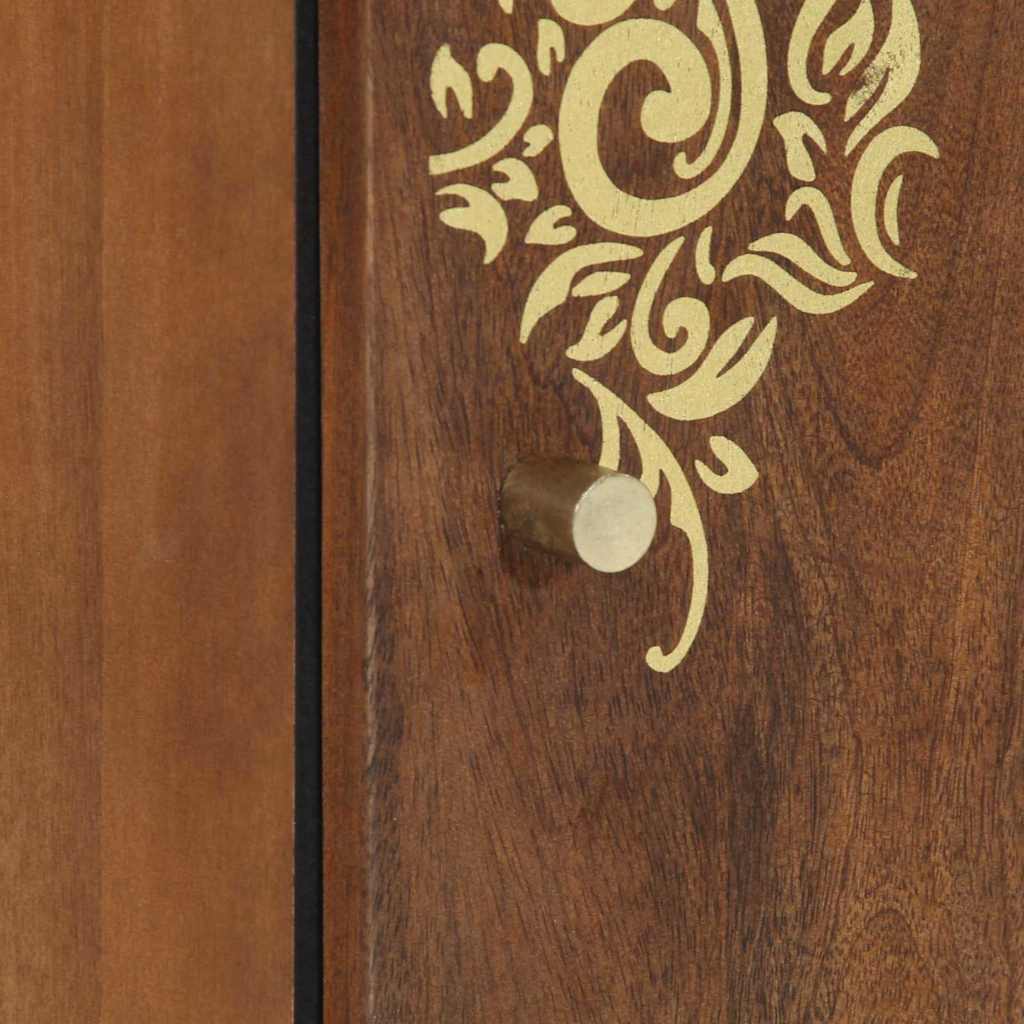 vidaXL Badkamerwandkast 38x33x48 cm Massief mangohout