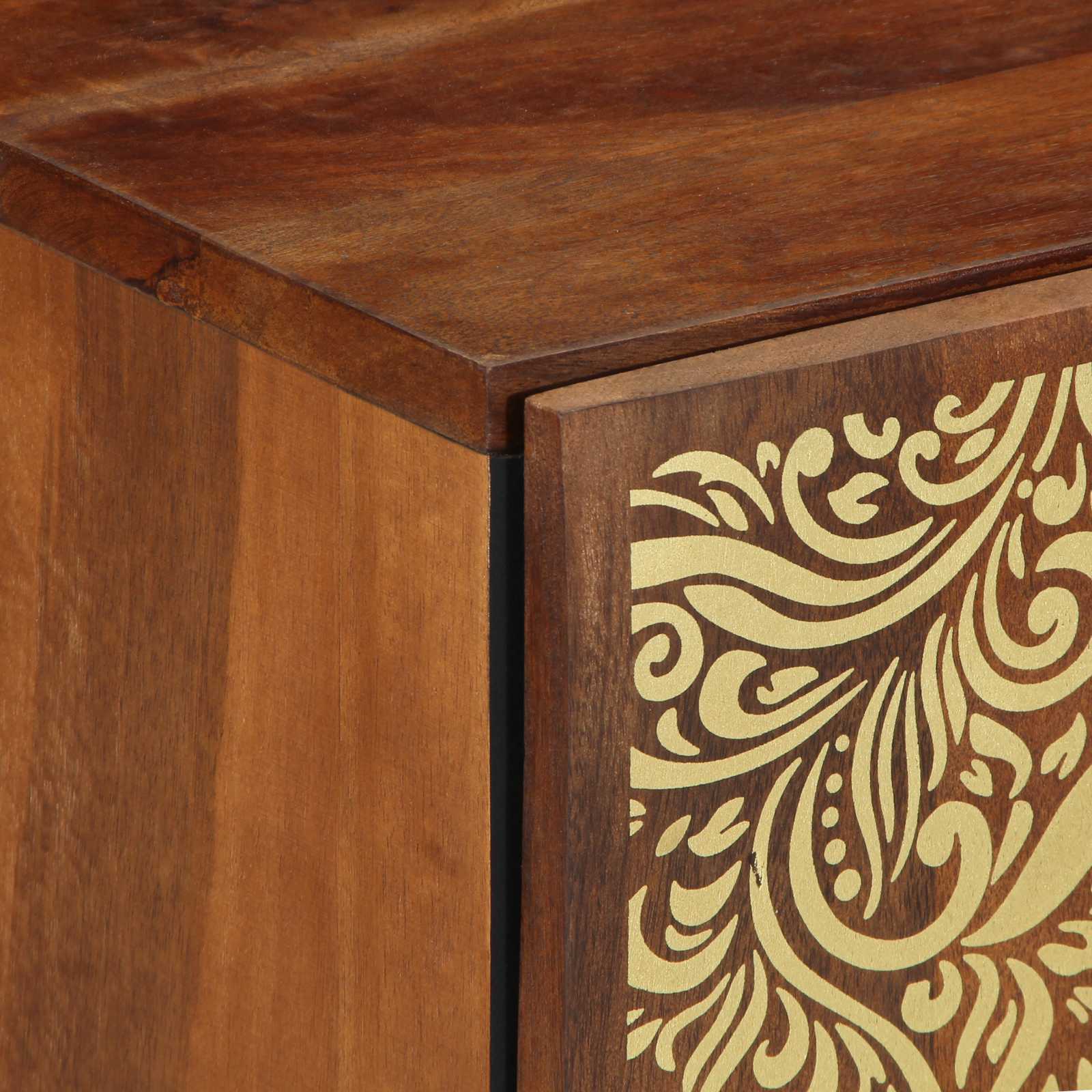 vidaXL Badkamerkast 38x33x58 cm Massief Mangohout