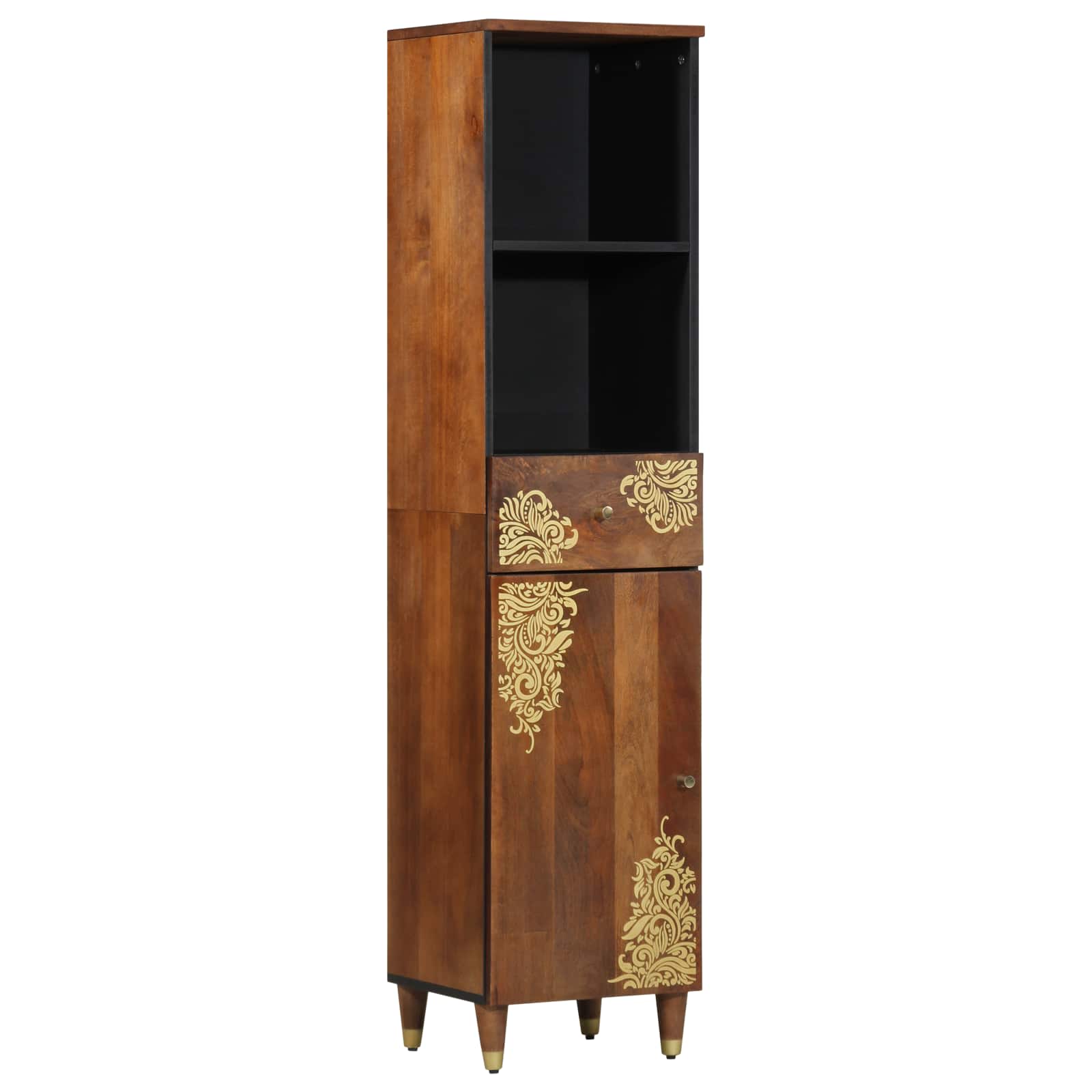 vidaXL Dressoir 38x33x160 cm Massief Mango Hout