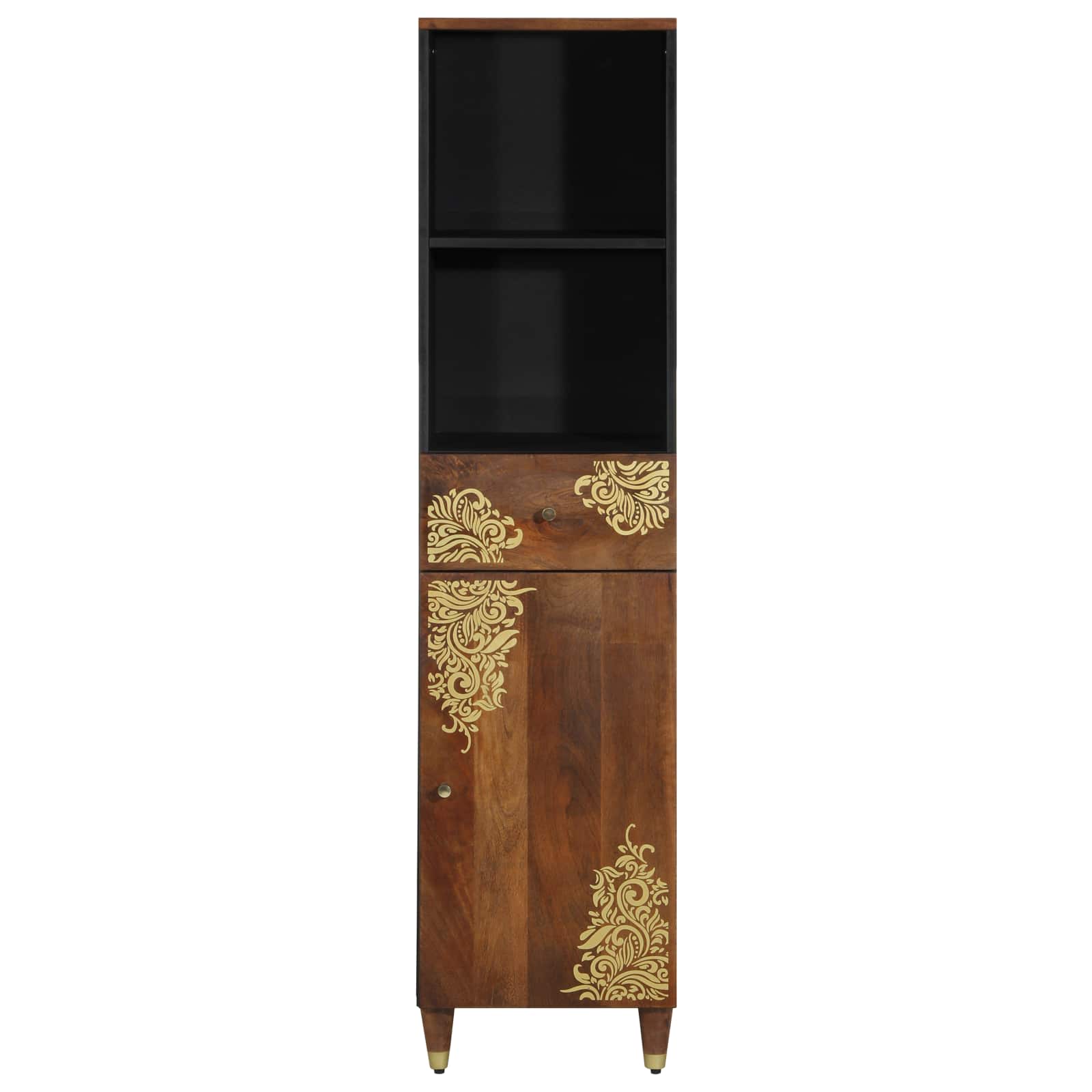 vidaXL Dressoir 38x33x160 cm Massief Mango Hout