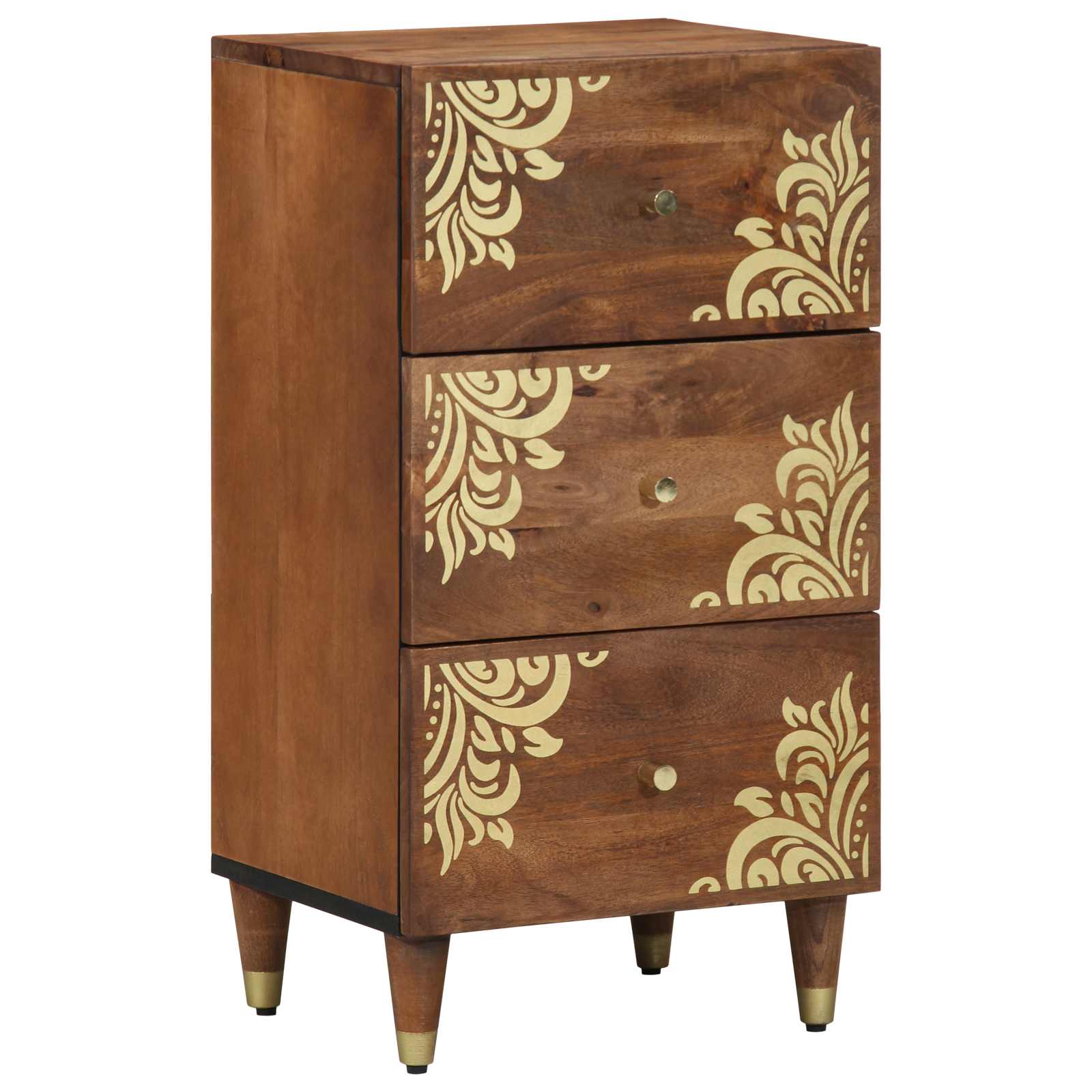 vidaXL Sideboard Honingbruin Massief Hout 40 x 33 x 75 cm Sideboard