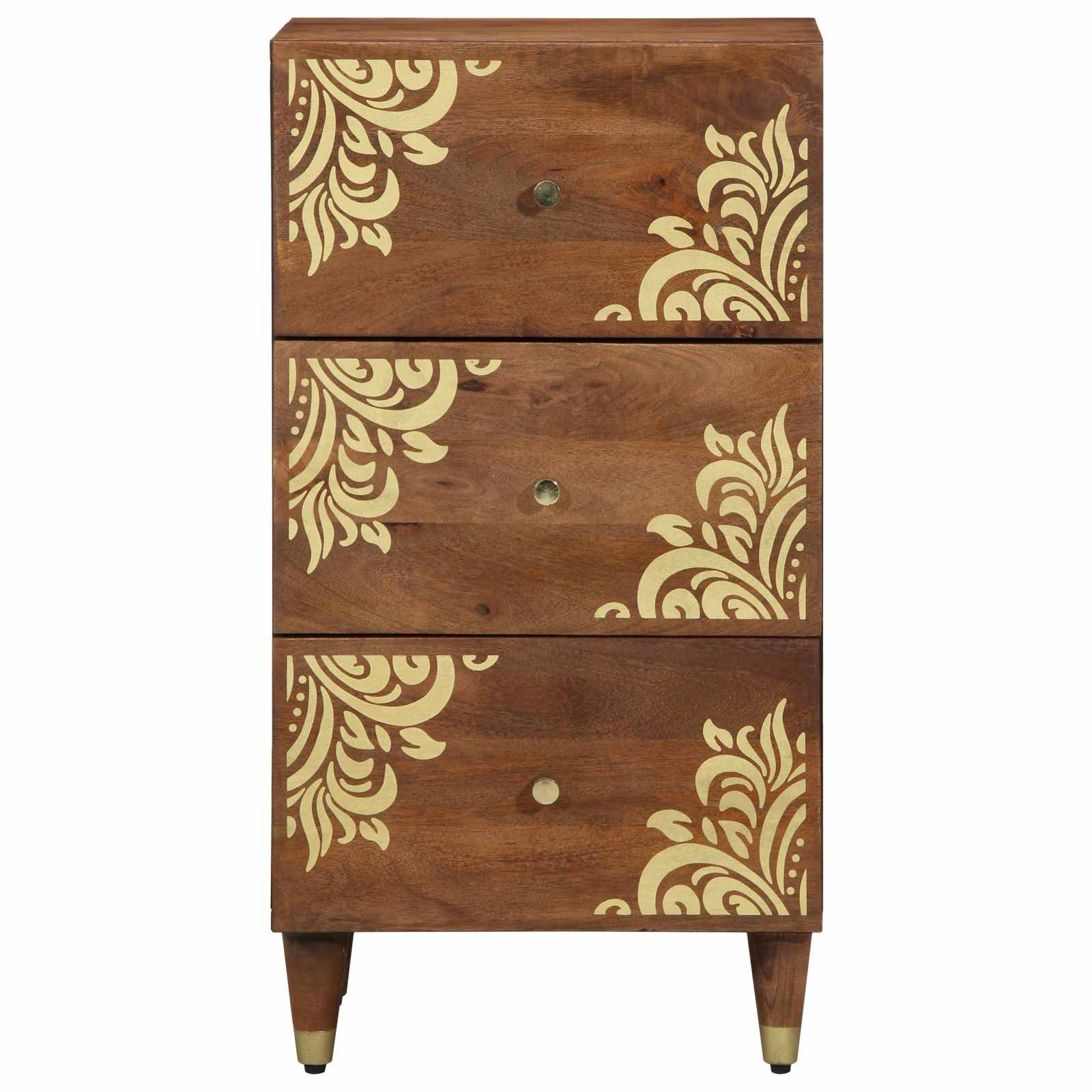 vidaXL Sideboard Honingbruin Massief Hout 40 x 33 x 75 cm Sideboard
