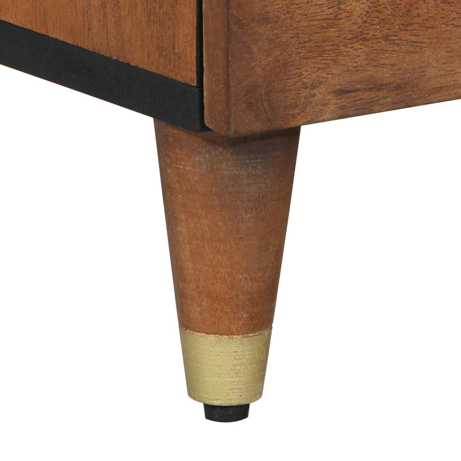 vidaXL Sideboard Honingbruin Massief Hout 40 x 33 x 75 cm Sideboard