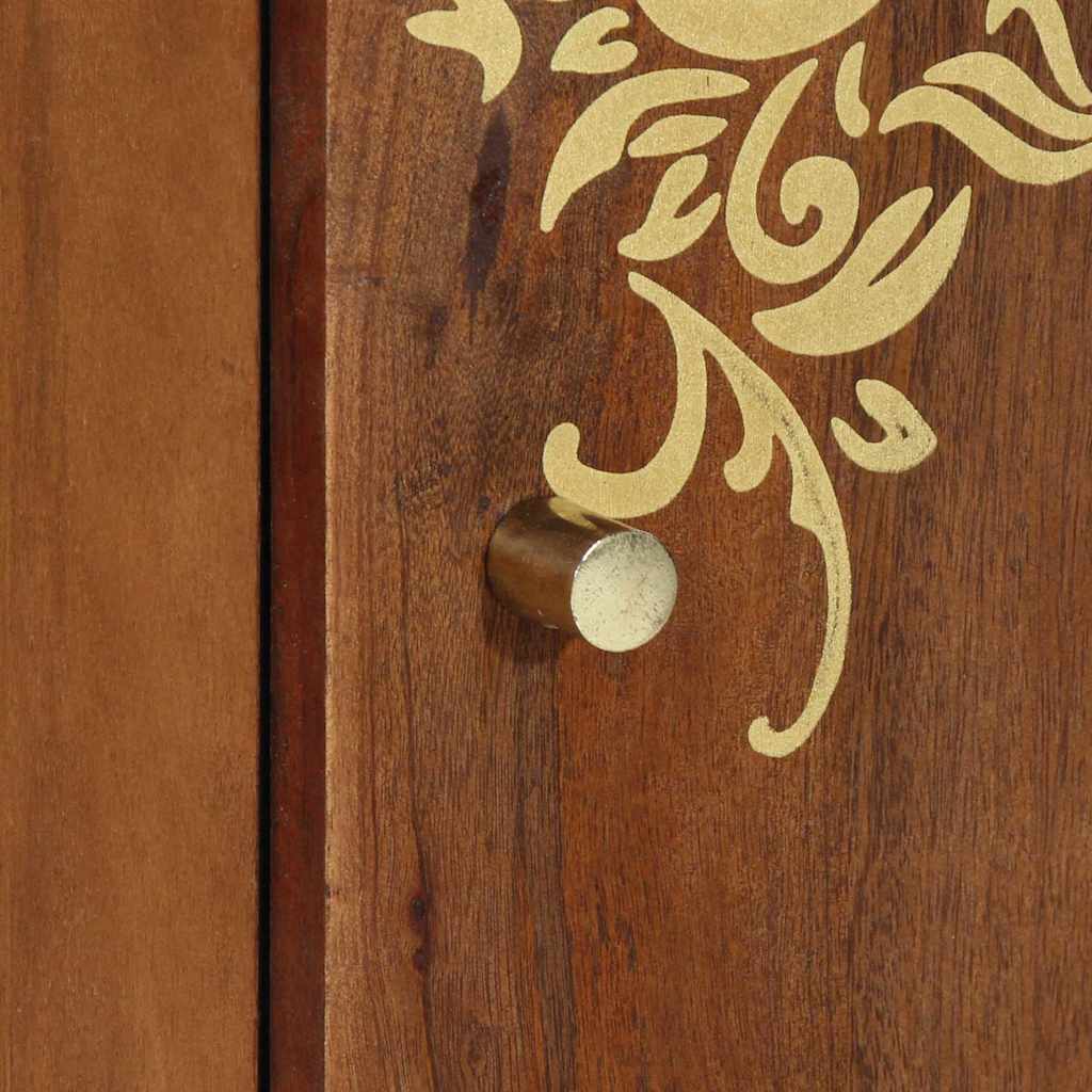 vidaXL Dressoir 40x33x75 cm Massief Mango Hout