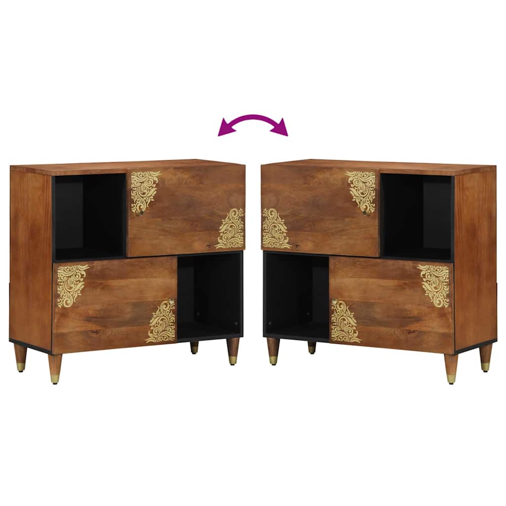 vidaXL Mediasteunmeubels & Racks Honingbruin Massief hout Middelgroot