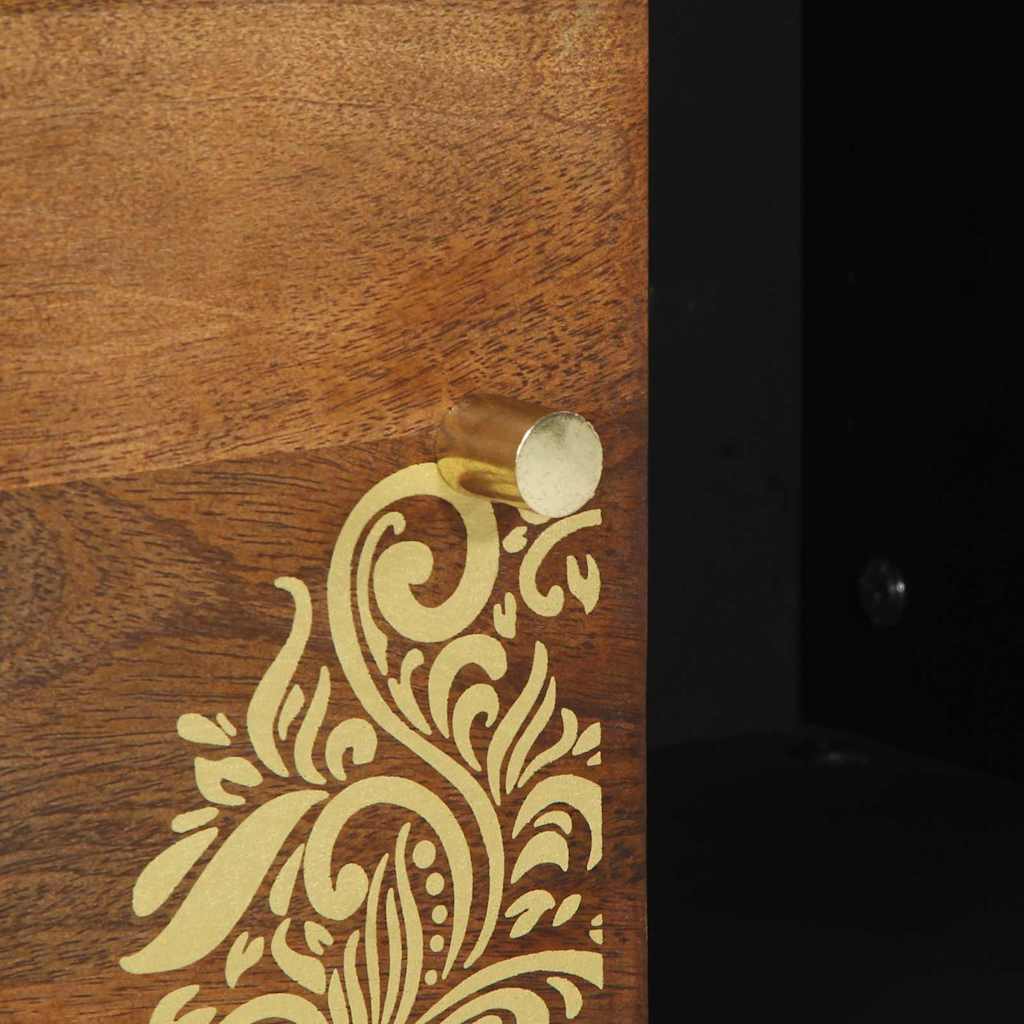 vidaXL Mediasteunmeubels & Racks Honingbruin Massief hout Middelgroot