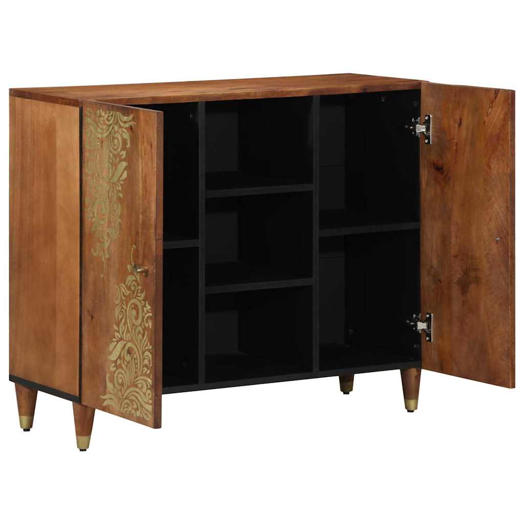 vidaXL Dressoir 90x33x75 cm Massief Mango Hout