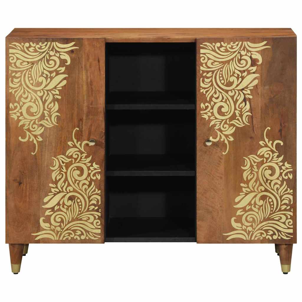 vidaXL Dressoir 90x33x75 cm Massief Mango Hout