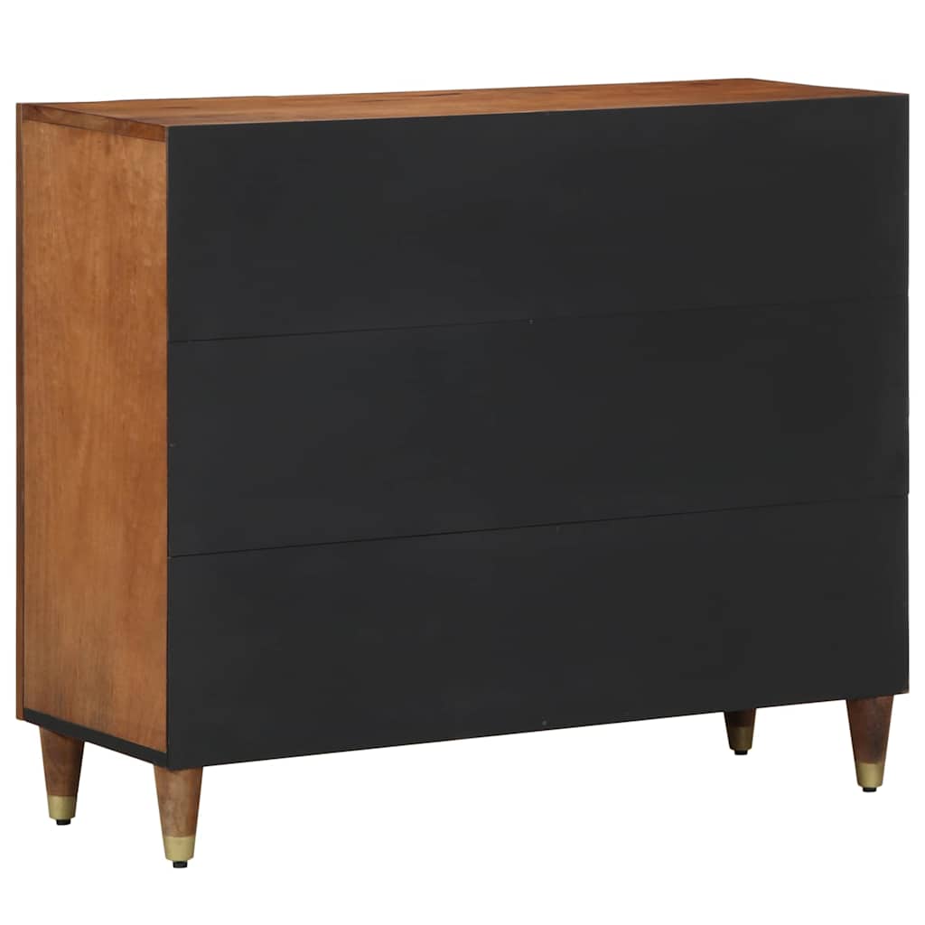 vidaXL Dressoir 90x33x75 cm Massief Mango Hout