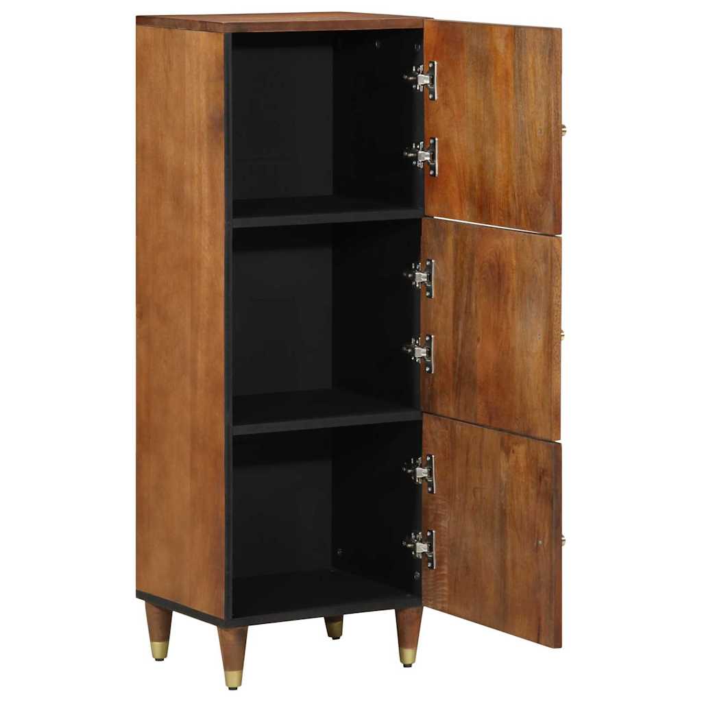 vidaXL Highboard Honingbruin met gouden accenten Massief mangohout
