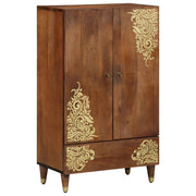 vidaXL Hoogkast 60x33x100 cm Massief Houten Mango