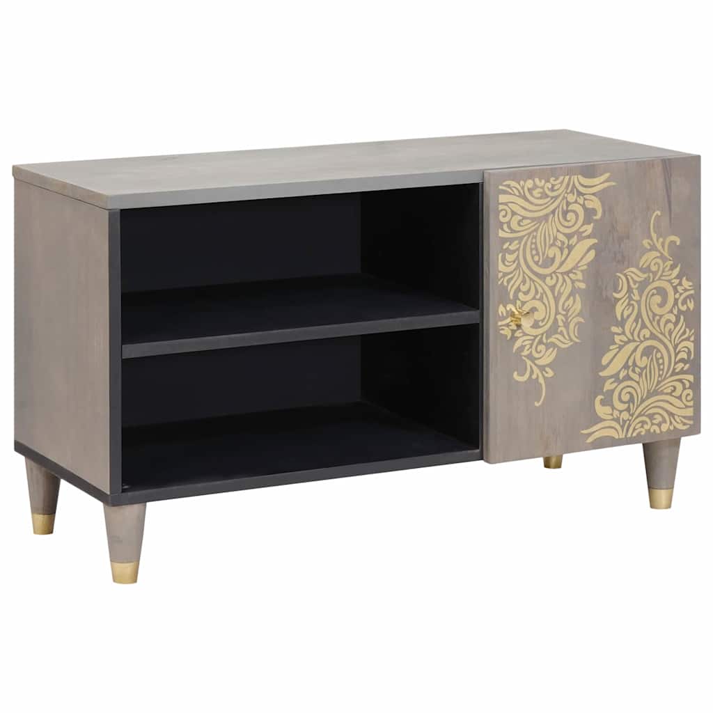 vidaXL TV-Kast Honingbruin Massief mangohout, Engineered wood
