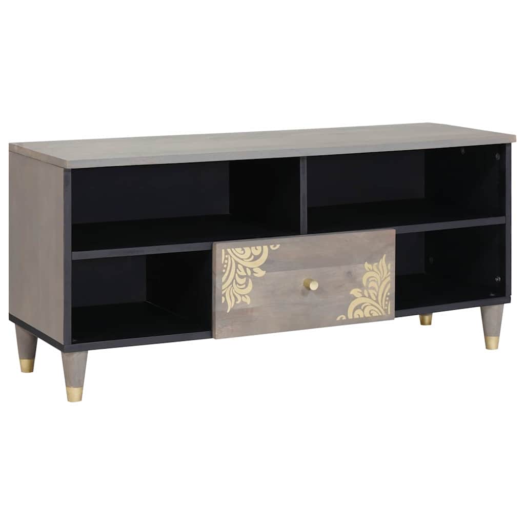 vidaXL TV-kast 100x33x46 cm Massief Hout Mango