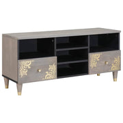 vidaXL TV-kast 100x33x46 cm Massief Mangohout