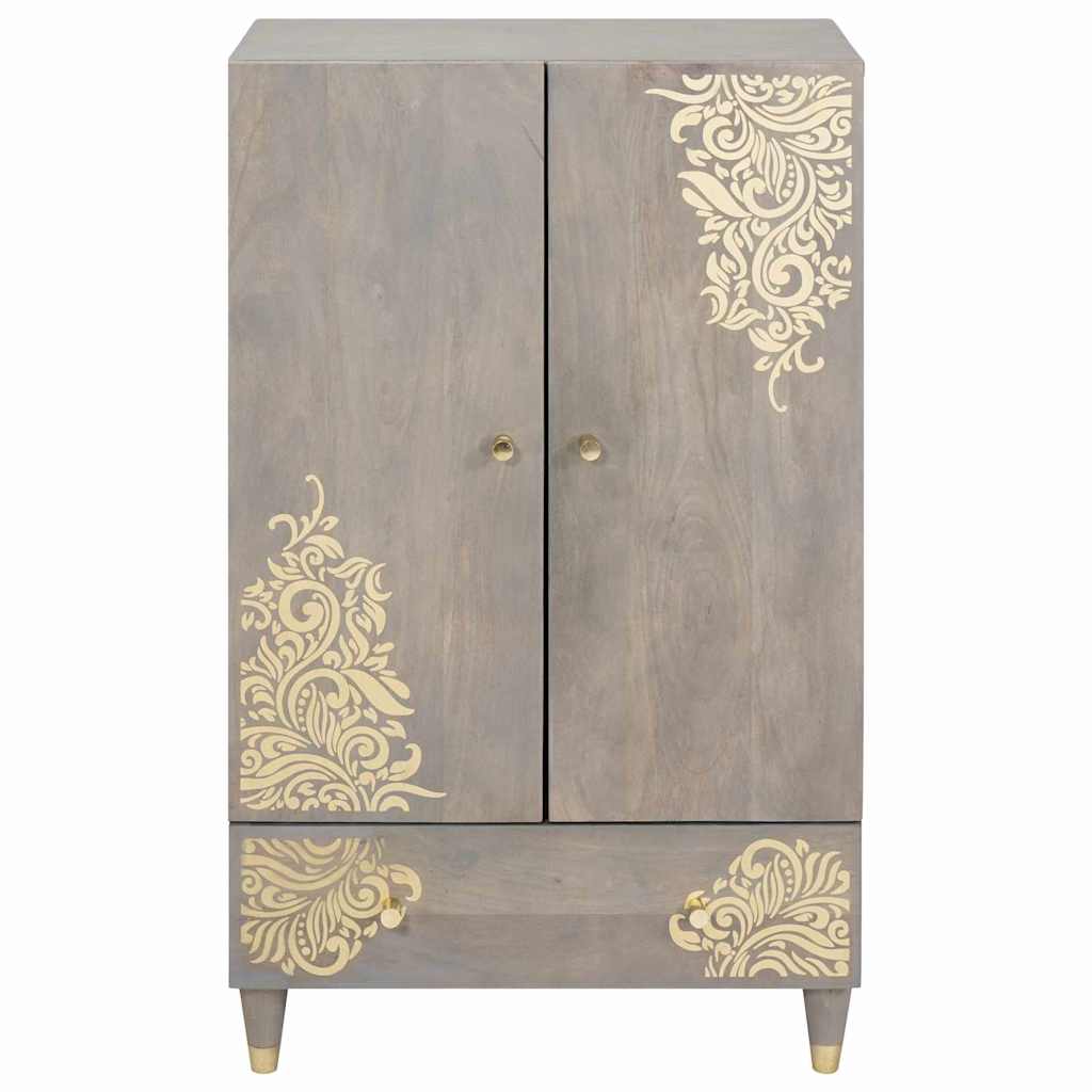 vidaXL Hoogkast 60x33x100 cm Massief Houten Mango