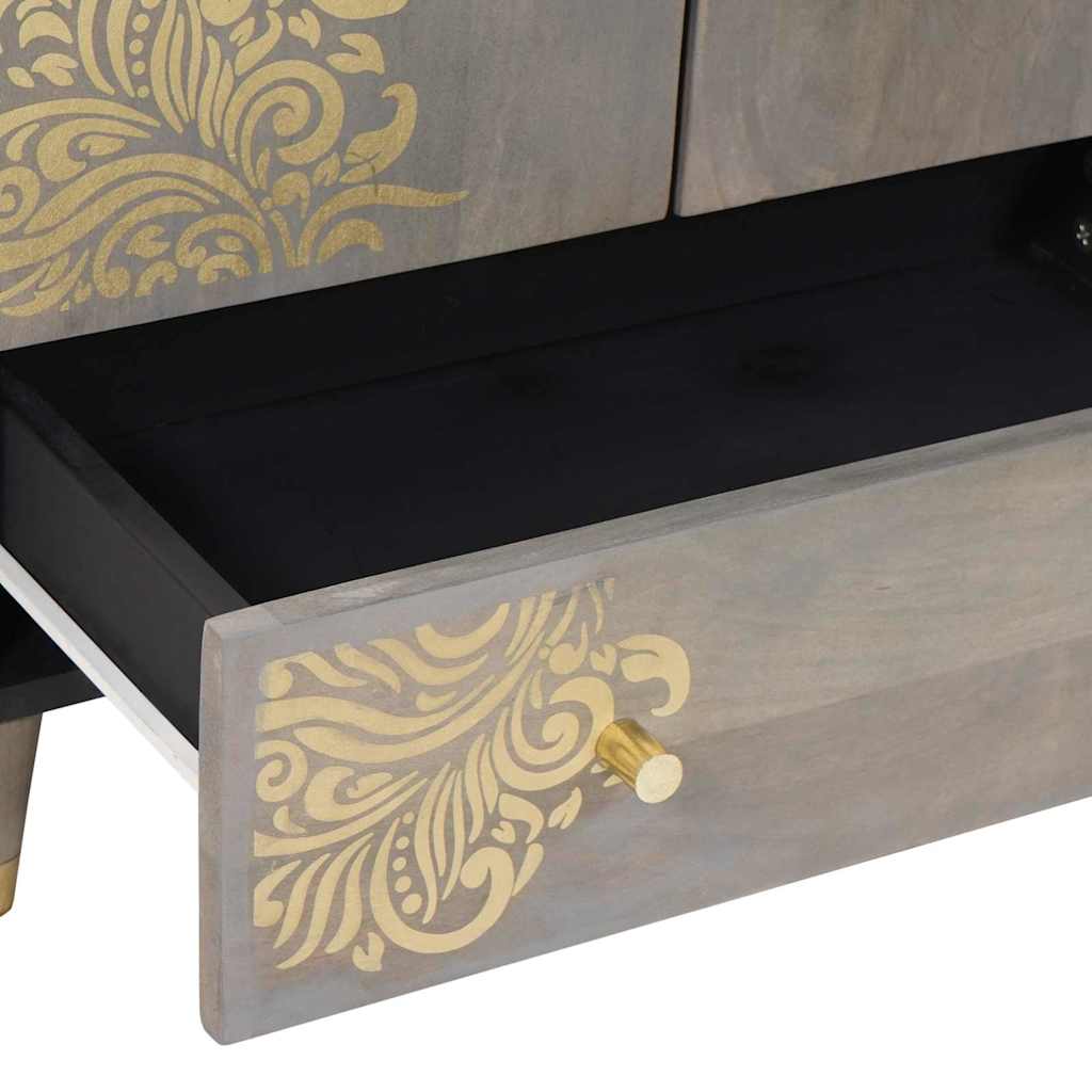 vidaXL Hoogkast 60x33x100 cm Massief Houten Mango