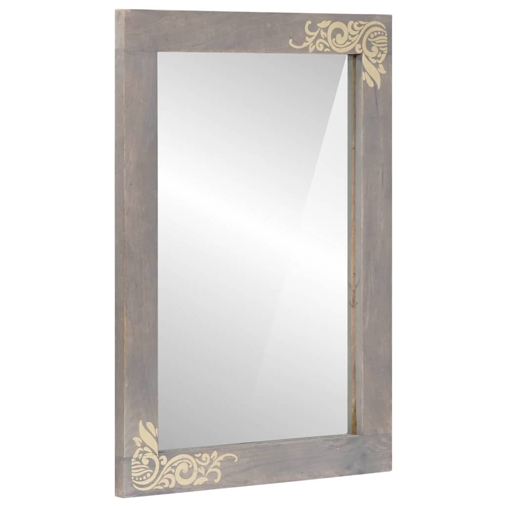 vidaXL Badkamerspiegel 50x70x3 cm van Massief Mango Hout