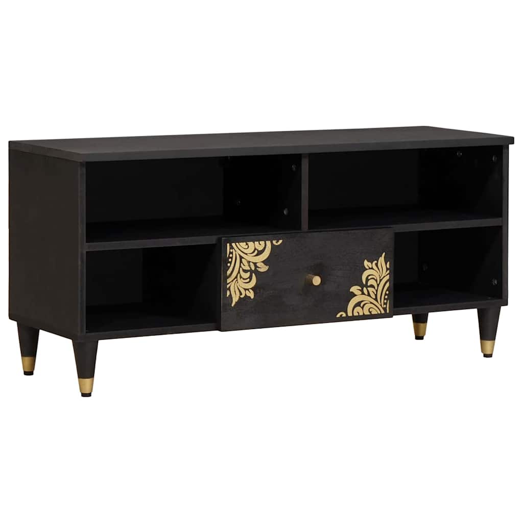 vidaXL TV-kast 100x33x46 cm Massief Hout Mango