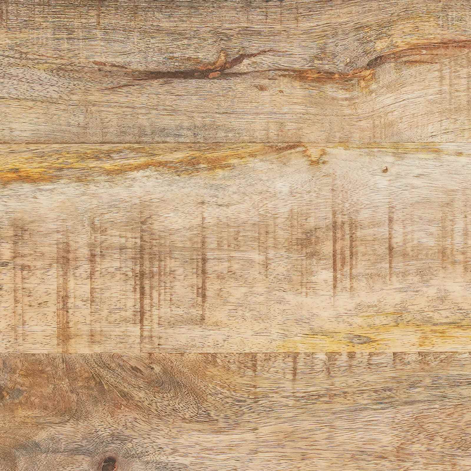 vidaXL Nachtkastje 2 st Naturel 40 x 33 x 46 cm Massief Mango Hout